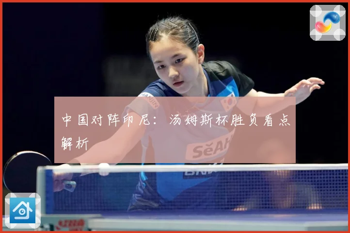 中国对阵印尼：汤姆斯杯胜负看点解析